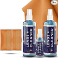 Eyeglass Gel Lens Cleaner Spray Kit - 2 x 8oz and 1 x 2oz Gel Eyeglasses Cleaner Spray Bottle + 2 Microfiber Cloth for Cleaning - Safe for All Lenses (AR Coated Included)