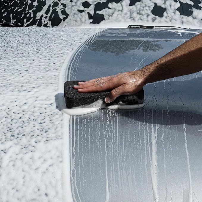 Esoteric Elite Car Wash Sponge, Ultra Soft Japanese Foam, Scratch Free Soft Foam Car Detailing, Softer Than Microfiber Car Wash Mitt, Prevents Swirls in Clear Coat Paint, Use with Any Soap