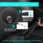 GOCCIDA Car Dry Cleaning Gun,Tornado Air Gun,High Pressure Air Blow Gun,Fast Interior Dryer Car Detailing Kit,Vortex Air Cleaning Tool for Car Detailing(2 Set Nozzle)