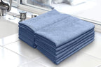 Detailer's Preference Premium Edgeless Microfiber Towels, 350 GSM, Ultra Soft, Lint-Free, Streak-Free, Scratch-Free, Highly Absorbent, for Auto, Home, and Detailing,16x16, 12-Pack, Light Blue