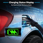 VIPTOO Tesla to J1772 Adapter 60A 250V AC — NACS EV Charging Connector with Charging Status Display for Tesla Wall/Destination/Mobile Charger, Fast & Safe Charging (Black)