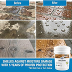 Rain Guard Water Sealers SP-1104 Gloss Sealer 5 Gallon - Gloss Water Repellent for Wood, Concrete, Brick, Stone, and Masonry - Water-Based Acrylic Sealer
