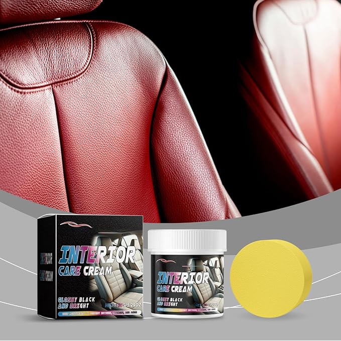 Leather Restoration Cream & Conditioner ,leather honey leather cleaner Maintenance Cream for Car Interiors, Seats, Furniture – UV Protect, Anti-Crack, Scratch Remover & Hydration5.29 oz (2)