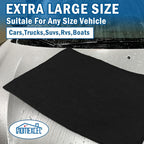 HOMEXCEL Professional Large Microfiber Car Drying Towels 2 Pack, Lint Free, Scratch Free, Highly Absorbent Drying Towel for Cars, SUVs, RVs, Trucks, and Boats,31" x 24", Black
