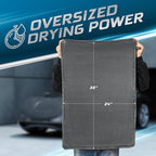 Car Drying Towel 24"x36" 1400GSM Edgeless Microfiber Towel, Ultra-Absorbent Auto Detailing Towel with Twisted-Loop Fiber Design, Streak Free, Lint Free Drying for Cars, SUVs, & Trucks