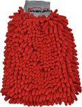 Premium Red Microfiber Car Wash Mitt (Single)