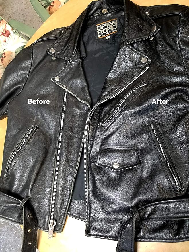 Skidmore's Biker Edition Leather Cream | All Natural Non Toxic Formula is a Cleaner and Conditioner, Protects your Motorcycle Leather | Made in USA