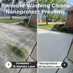 Nanoprotect Concrete & Stone Sealer Indoor & Outdoor | Long-Term Protection Against Water, Stain & Dirt | for Driveway, Patio, Pavers and Any Absorbent Stone | 1 Gal