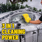 Chemical Guys Three-Way Premium Microfiber Wash Mitt 2 Pack – Ultra Plush Scratch-Free Wash Mitts for Cars, Trucks, Motorcycles & RVs – Safe for Paint, Chrome & Glass