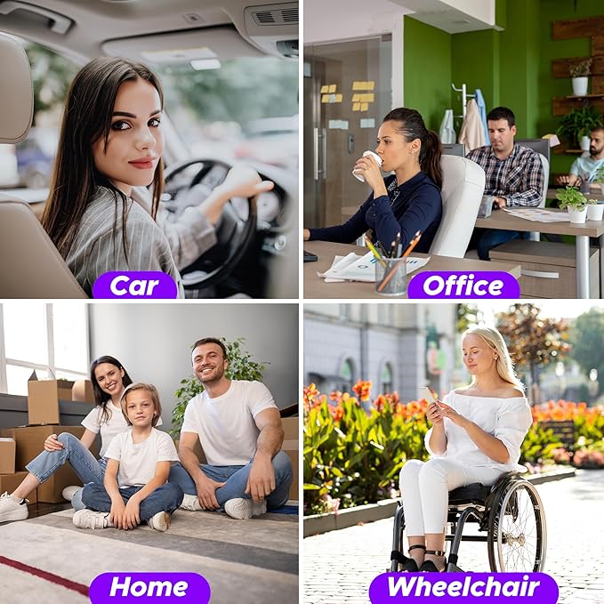 EcoNour Gel Seat Cushion for Long Sitting (Large & Thick) - Pressure Relief Honeycomb Support for Back, Sciatica, Coccyx, Hip & Tailbone Pain | Seat Pad for Office Chair, Wheelchair & Car