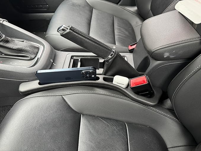 2Pcs Car Seat Gap Filler Organizer for Outback, Car Seat Gap Filler with Storage Slot, No Drop Seat Guard for Phones, Keys & Cards, Fill The Gap Between Seat & Console