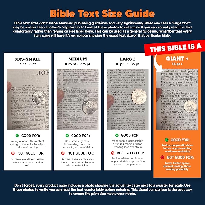 Personalized KJV Holy Bible Faux Leather King James Version Premium Holy Bible | Giant Print | Words of Christ in Red | Custom Engraved with Name | Gift for Christian & Religious Celebrations | Brown