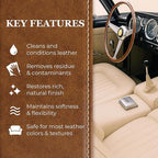 Leatherique Prestine Clean 32 oz | Leather Cleaner & Conditioner for Cars, Furniture, Saddles & More | Gently Removes Dirt, Oils & Impurities | Works Alone or with Leatherique Rejuvenator Oil