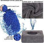 AUTODECO 22Pcs Car Wash Cleaning Tools Kit Car Detailing Set with Olive Green Canvas Bag Collapsible Bucket Wash Mitt Sponge Towels Tire Brush Window Scraper Duster Complete Interior Car Care Kit