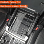Vehicle OCD - Center Console Organizer for Ford F150 (2015-2020) (Full Console w/Bucket Seats ONLY) - Made in USA - SLX107