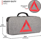 Thrive Emergency Car Kits for Vehicles - Roadside Emergency Car Kit (104 Pieces) - Car Kits for Emergency - Roadside Car Kit with Jumper Cables and Mini First Aid Kit - Gray Bag