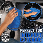 Chemical Guys Professional Grade Premium Microfiber Towels for Cars, Blue, 16" x 16", Ultra-Soft and Scratch-Free Car Detailing Cloths for Trucks, Motorcycles, and More - 3 Pack