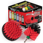 Outdoor Cleaning Supplies - Stiff Bristle Outdoor Power Scrubber - Concrete and Brick Stain Remover - Concrete Pools Cleaning Kits- Heavy Duty Deck and Patio Scrubbing Brushes - Stiff Bristle Brush