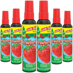 LITTLE TREES Car Air Freshener | Spray Provides a Long-Lasting Scent for Auto or Home | On-the-go Freshness | Strawberry, 6 Air Fresheners