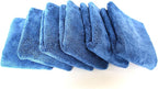 Maxshine 16”x24” Universal 6-Pack Dark Blue Microfiber Towel - 600GSM Ultimate Crazy with Silver Silk Border - Rinse-Free, Scratch-Free Drying Towels for Cars - Perfect for Car Detailing