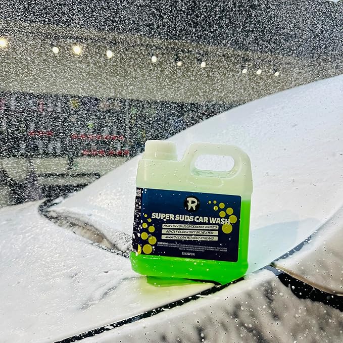 Touchless Pre-Wash Soap,Car Foam Shampoo Hydrophobic SiO2 Sealant Spray | Water-Activated Coating, Safe Wax Ceramic Protection, Streak-Free Shine for Auto Detailing (4L Foam Car Shampoo)