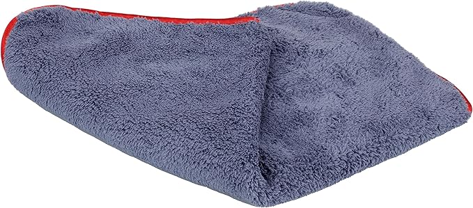 Maxshine 16”x24” Universal 3-Pack Gray Microfiber Towel - 600GSM Red Silk Border, Scratch-Free Towels for Fast Car Washing & Drying - Ideal for Car Detailing