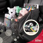 Lusso Gear Car Seat Organizer for Front or Backseat - Great for Adults & Kids, Features 9 Storage Compartments for Toys, Magazines, Tissues, Maps, Books, Documents, Games & More (Floral)