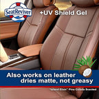 Marine Vinyl Protectant + UV Shield & Residual Bleach Neutralizer, Coconut Scent, for Boat Seats, Vinyl & Plastics | Non-Greasy, Matte Finish, Light Gel | 32oz