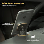 Scosche MPD-XTPP1 Magnetic MagicMount Pro Phone Mount for Car, Automotive-Grade Adhesive, 360 Degree View Rotation, Black/Silver