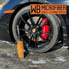 Suds Lab WB Premium Microfiber Cleaning Wheel Brush for All Vehicle Types – 18.1" Ultra-Soft & Scratch-Free Reusable Rim, Wheel, and Tire Brush with Ergonomic Handle