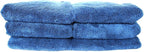 Maxshine 16”x24” Universal 6-Pack Dark Blue Microfiber Towel - 600GSM Ultimate Crazy with Silver Silk Border - Rinse-Free, Scratch-Free Drying Towels for Cars - Perfect for Car Detailing