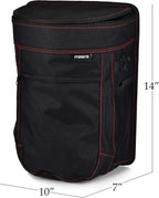 Masirs Vehicle Trash Can - Large Removable Leakproof Garbage Bag, Fasten The Car Waste Basket to Back or Front Seat Headrest. Great Garbage Can for Car, SUV, Truck, Van or Minivan.