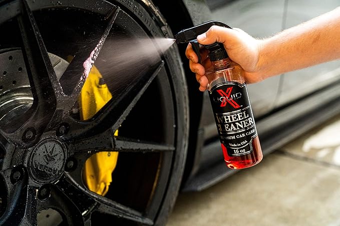 Liquid X Wheel Cleaner - Easily Removes Stubborn Brake Dust, Non-Acidic Formula - Non-Corrosive Removes Grease & Grime (1 Gallon)