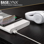 Scosche BLPEWT-SP 30W Dual USB Port Power Endcap for Scosche BaseLynx Modular Charging Stations, White