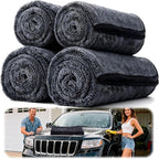 4PCS Car Drying Towel Microfiber Detailing Kit - 36x24 in Car Towels Cleaning Supplies, Reusable Shammy Quick Dry Cloth for Carwash, for Auto, Boat, RV, Garage & Home, Scratch-Safe Absorbent Cleaning