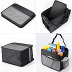 Car Back Seat Organizer and Storage Bag, Premium 1680D Oxford Cloth Collapsible Universal Hanging Car Seat Back Organizer for Kids & Adults