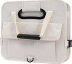 AOKJOY Car Trunk Organizer with Lid Storage Collapsible Multi Compartment Adjustable Straps for SUV, Truck, Sedan(Beige) XL