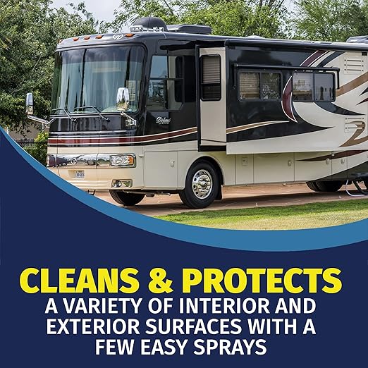 RV Multi-Surface Protectant Spray, Sun Protection Spray for RVs and Campers, Use on Vinyl, Plastic and More, 14 oz Can