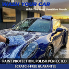 TAKAVU New Car Wash Mitt, 2 Pack Premium Cyclone Microfiber Washing Gloves, Holds Tons of Sudsy Water for Effective Washing, Machine Washable, Lint Free, Scratch Free (Blue)