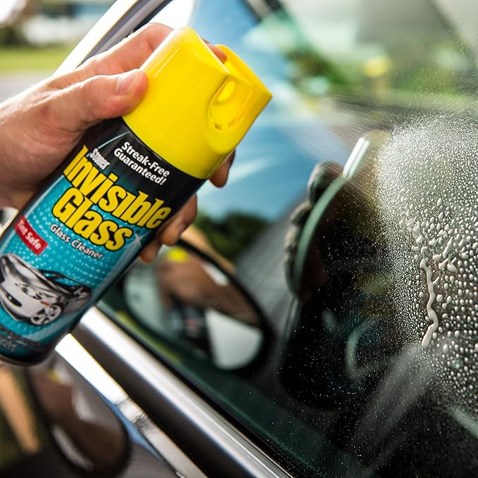 Invisible Glass 91163-5PK Premium Aerosol Glass Cleaner Spray for Car Windshields and Windows, Automotive and Home Window Cleaner, Streak-Free, Ammonia-Free, Tint-Safe – 15 oz (Pack of 5)