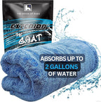 The Goat V2 - Heavy Duty Absorbent Microfiber Drying Towel, 70/30 Premium Korean Quality, for Cars Detailing, Trucks, SUV's, 27.5x27.5 inches, Twist Loop, 2300 GSM, Blue
