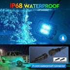 MICTUNING C2 Max RGB+IC Chasing Color Rock Lights - 16 Pods Underglow Lighting Kit, Dynamic Lighting Modes, Extensible Up to 24 Pods with Stable APP Control, IP68 Waterproof, DIY Effect