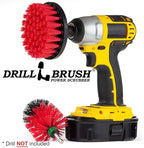 Outdoor Cleaning Supplies - Stiff Bristle Outdoor Power Scrubber - Concrete and Brick Stain Remover - Concrete Pools Cleaning Kits- Heavy Duty Deck and Patio Scrubbing Brushes - Stiff Bristle Brush