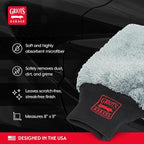 Griot's Garage Microfiber Car Wash Mitt Glove, Cleaning Pad for Interior and Exterior, Auto Detailing Supplies, Small, 8" x 9", 10260