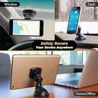 Scosche MAGWSM-SP MagicMount Magnetic Car Phone Holder Windshield or Dashboard Mount - 360 Degree Adjustable Head, Universal with All Devices - Suction Mount