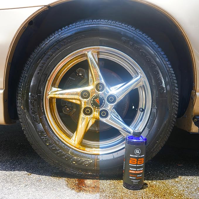 Bronze Bomber Wheel Cleaner, Tire Cleaner, & Rim Cleaner - Safe on Chrome and All Wheel Finishes - Brake Dust, Dirt, Browning, Grease, and Grime Remover