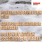 SONAX Car Wash Shampoo Concentrate 314500 | High-Foaming pH-Neutral Formula for Effective Cleaning | Safe on All Paint Wax Sealants & Coatings | Removes Dirt Grime and Road Film | 5L