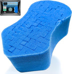 Sudz Budz® Premium Foam Ergonomic Grid Car Wash Sponge 1pc | Anti-Marring Sponge for Soap and Rinseless Washing | Cross-Cut, Easy Grip, Durable, Soft, Scratch-Free Car Cleaning and Detailing