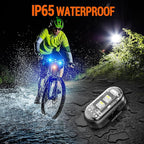 Wireless LED Strobe Lights Remote Control, 8 Colors USB Charing Waterproof Anti-Collision Flashing Emergency Warning Lights for Car Motorcycle Drone Aircraft Bike 4PCS