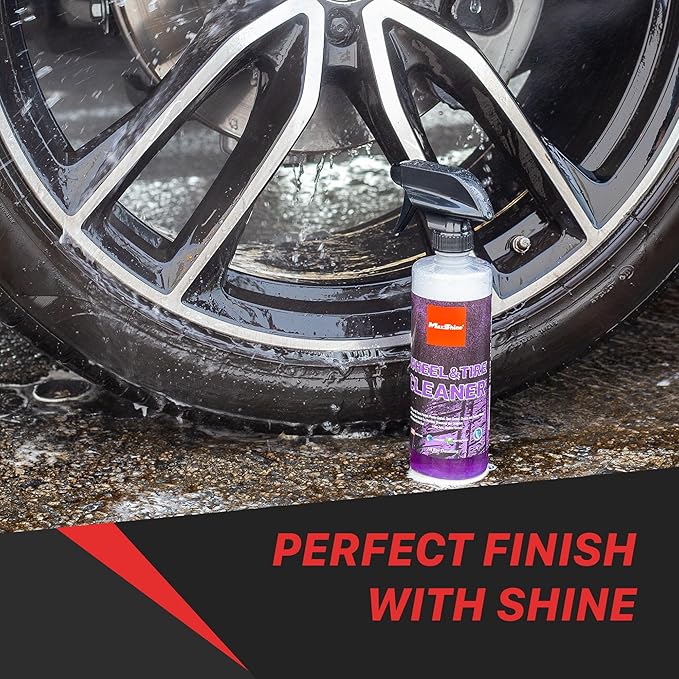 Maxshine 16oz Wheel & Tire Cleaner – Removes Dirt & Contaminants from Wheels, Tires & Brakes – Safe on All Rim Finishes – Ideal for Cars, Trucks & SUVs – Detailing Accessory